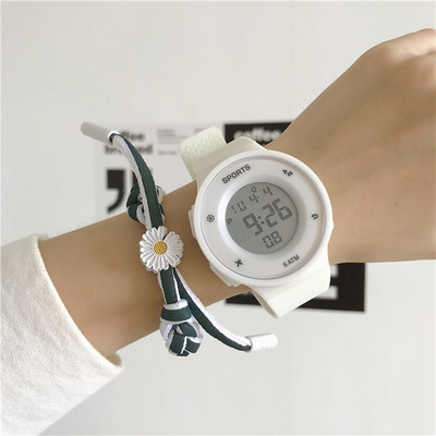 Νέο μοντέλο γυναικείο ρολόι με ιμάντα σιλικόνης - στρογγυλό σχήμα