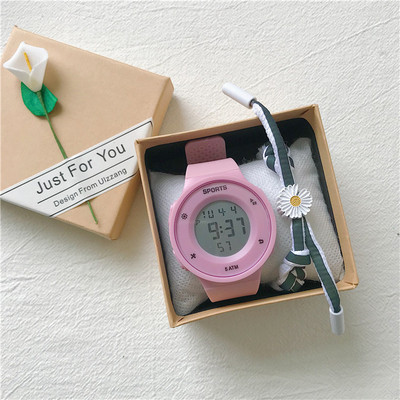 Νέο μοντέλο γυναικείο ρολόι με ιμάντα σιλικόνης - στρογγυλό σχήμα