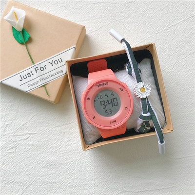 Νέο μοντέλο γυναικείο ρολόι με ιμάντα σιλικόνης - στρογγυλό σχήμα