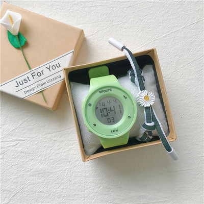 Νέο μοντέλο γυναικείο ρολόι με ιμάντα σιλικόνης - στρογγυλό σχήμα