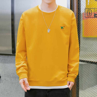 Tikandite ja ovaalse kaelusega vabaaja meeste pluus