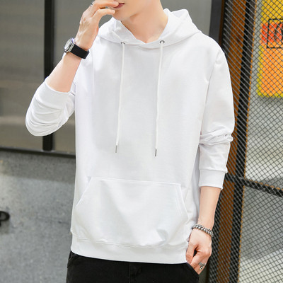 Meeste vabaaja pluus tasku ja kapuutsiga