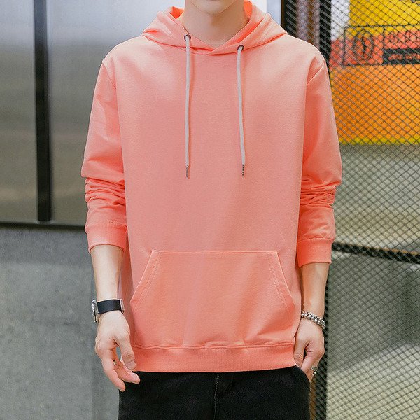 Meeste vabaaja pluus tasku ja kapuutsiga