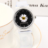 Läbipaistev karikakraga naiste käekell