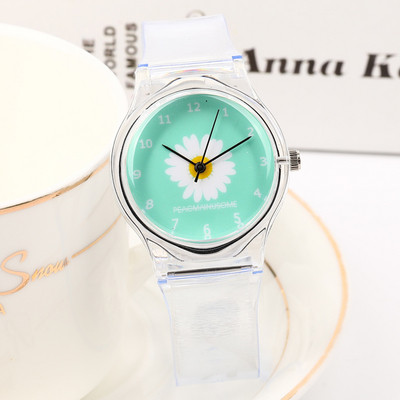 Läbipaistev karikakraga naiste käekell
