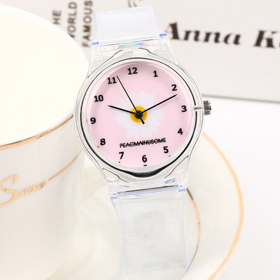 Läbipaistev karikakraga naiste käekell