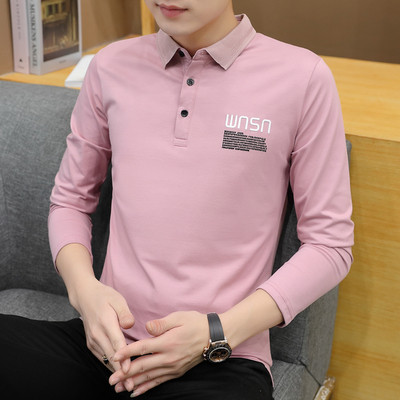 Új modell férfi blúz hímzéssel és gombokkal