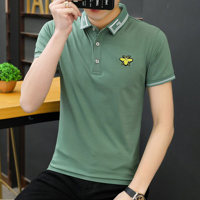 Uus mudel tikandite ja lühikeste varrukatega meeste T-särk