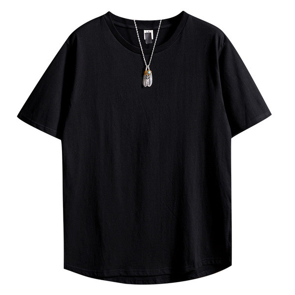 Muška moderna široka majica s prorezima sa strane