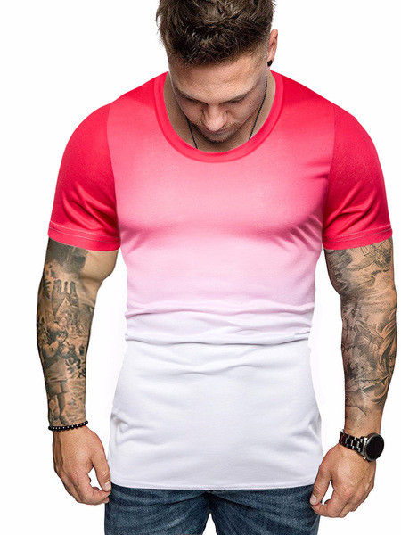 Ανδρικό μπλουζάκι μοντέρνο σε ιριδίζοντα χρώματα