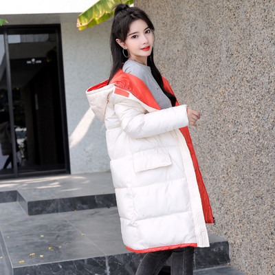 Uus mudel naiste pikk jakk luku ja kapuutsiga