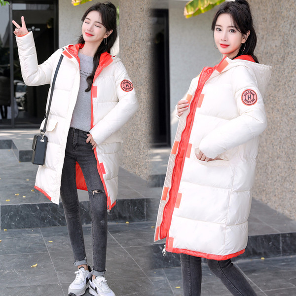 Uus mudel naiste pikk jakk luku ja kapuutsiga