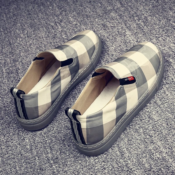 Ανδρικά χρωματιστά μοκασίνια με επίπεδη σόλα