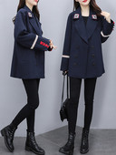 Μοντέρνο κοντό γυναικείο παλτό με μεγέθη έως 3XL