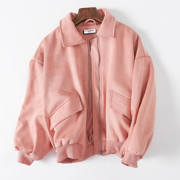 Női velúr bomber kabát