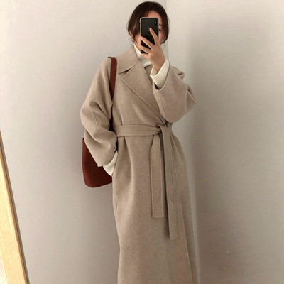 Uue mudeli talveks sobiv naiste pikk mantel