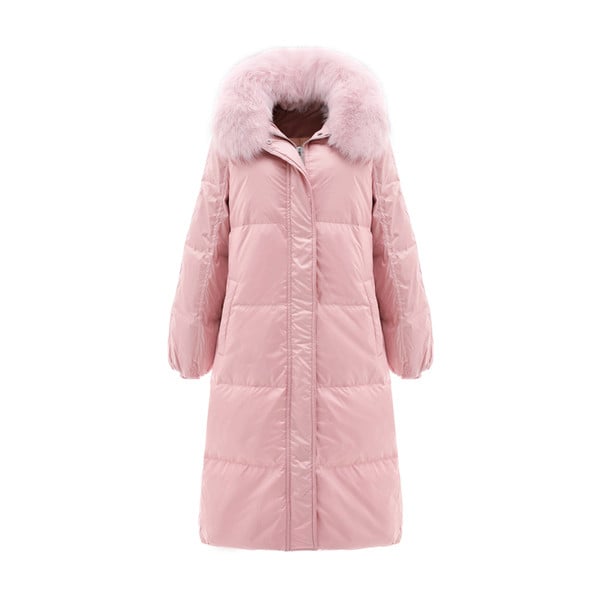 Naiste pikk nööpide ja taskuga jope