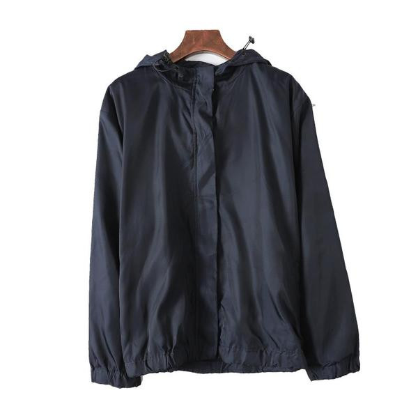 Γυναικείο μπουφάν άνοιξη-φθινόπωρο με  κουκούλα - φαρδύ μοντέλο