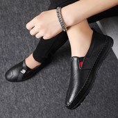 Ανδρικά μοκασίνια από έκο δέρμα με κέντημα