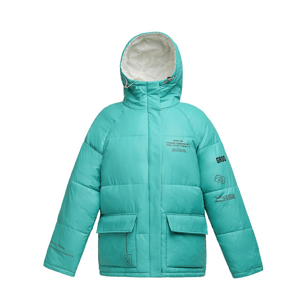 Dnevna zimska jakna s kapuljačom i gumbima