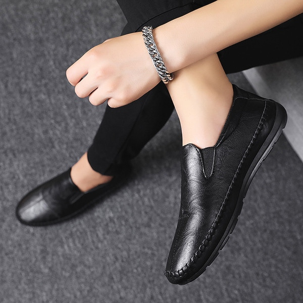 Ανδρικά έκο δερμάτινα μοκασίνια κλασικό  μοντέλο