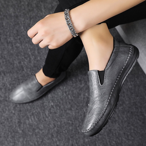 Ανδρικά έκο δερμάτινα μοκασίνια κλασικό  μοντέλο