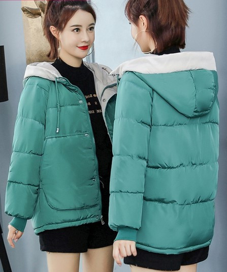 Γυναικείο casual χειμερινό μπουφάν με κουκούλα