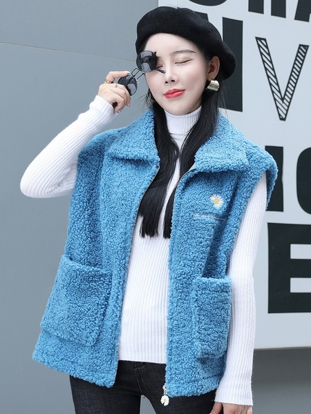 Női pehelymellény zsebekkel