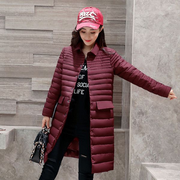 Γυναικείο μπουφάν με γιακά και κουμπιά κατάλληλο για το χειμώνα