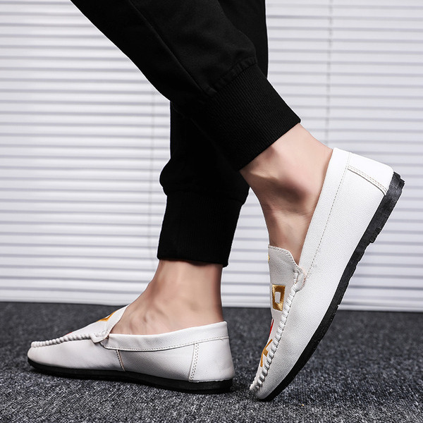 Casual μοκασίνια από έκο δέρμα με κέντημα