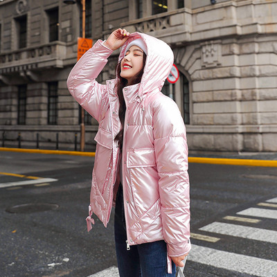 Νέο μοντέλο γυναικείο χειμερινό μπουφάν με κουκούλα και τσέπες