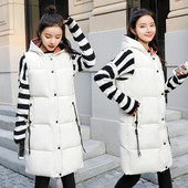 Γυναικείο casual γιλέκο με κουμπιά - μακρύ μοντέλο