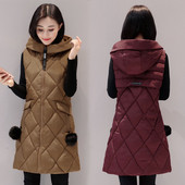 Γυναικείο μοντέρνο γιλέκο με κουκούλα και  τσέπη