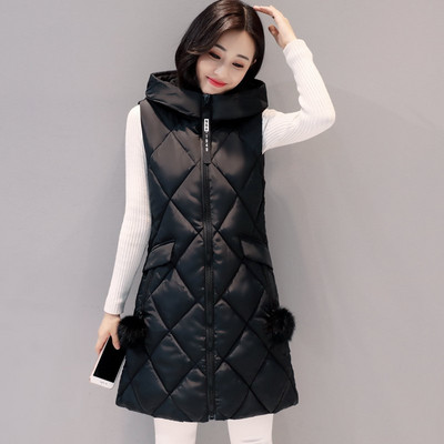 Γυναικείο μοντέρνο γιλέκο με κουκούλα και  τσέπη