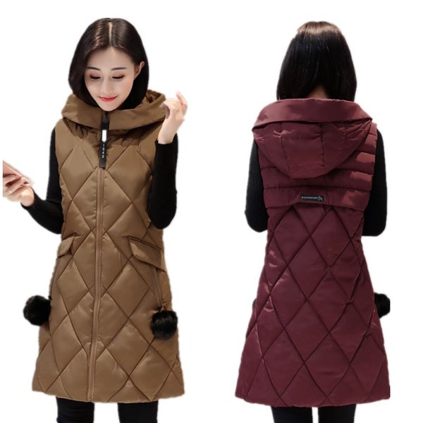 Γυναικείο μοντέρνο γιλέκο με κουκούλα και  τσέπη