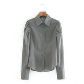 Női kockás ing - klasszikus gallérral és gombokkal