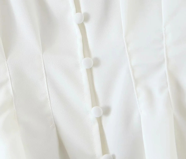 Νέο μοντέλο γυναικείο πουκάμισο με λαιμόκοψη και δαντέλα