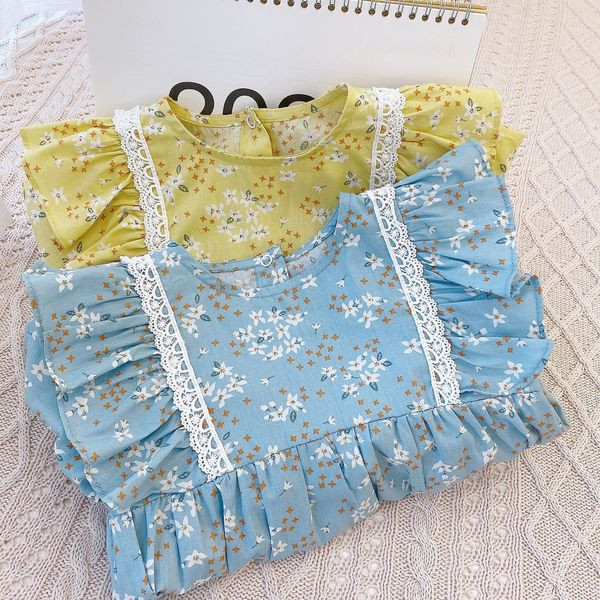 Moodne pikkade varrukatega lillelise mustriga beebibody tüdrukutele