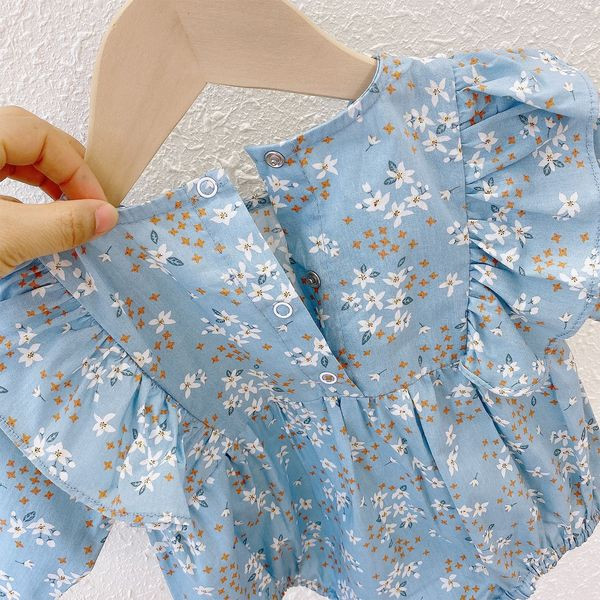 Moodne pikkade varrukatega lillelise mustriga beebibody tüdrukutele