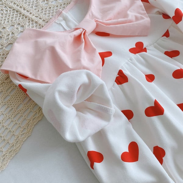 Βρεφικό κορμάκι για κορίτσια με κορδέλα και καπέλο