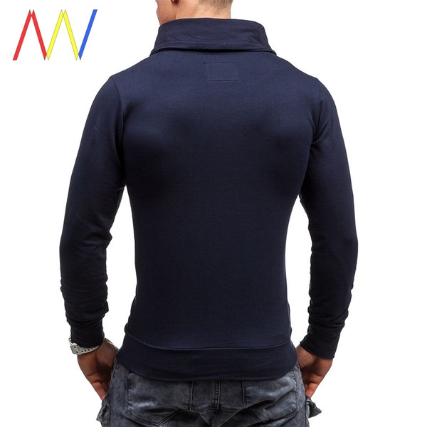 Modern férfi pulóver eco bőr elemekkel