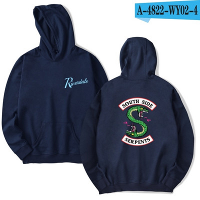 Ανδρική μπλούζα με κουκούλα και απλικέ στη πλάτη