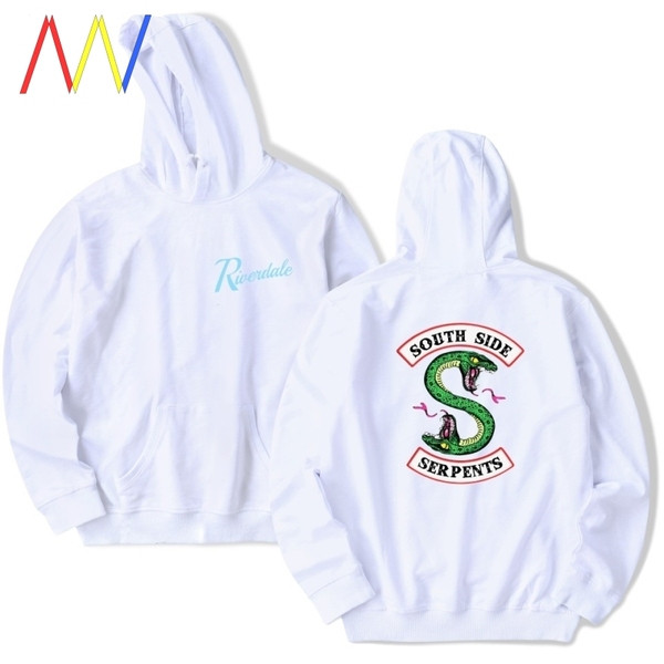 Ανδρική μπλούζα με κουκούλα και απλικέ στη πλάτη