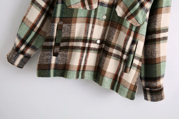 Uue mudeli klassikalise kraega naiste ruuduline särk