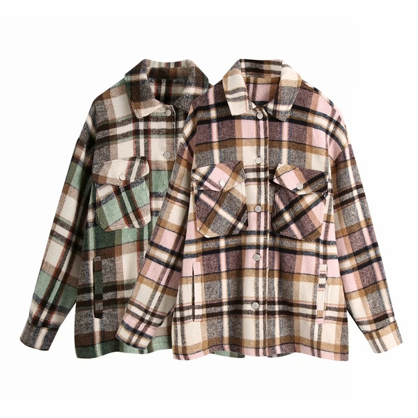 Uue mudeli klassikalise kraega naiste ruuduline särk