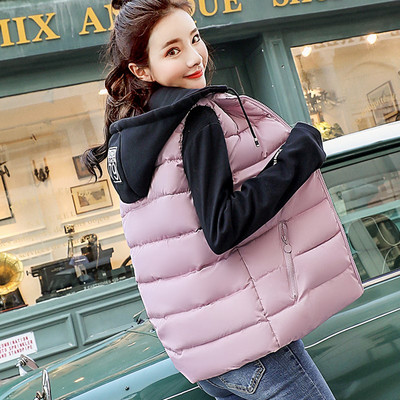 Γυναικείο κοντό μοντέλο γιλέκο με κουκούλα