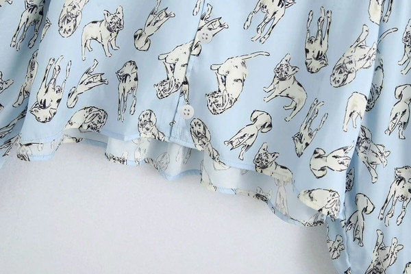 Νέο μοντέλο γυναικείο πουκάμισο με μακριά μανίκια σε μπλε χρώμα