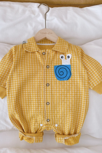 Παιδική ολόσωμη φόρμα  για αγόρια με μακριά μανίκια και απλικέ