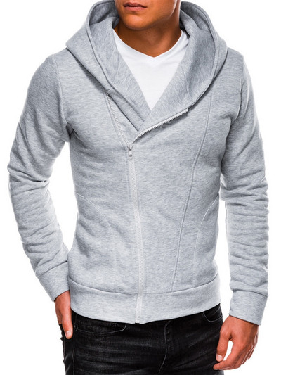 Φθινοπωρινό φούτερ με πλευρική στερέωση και κουκούλα