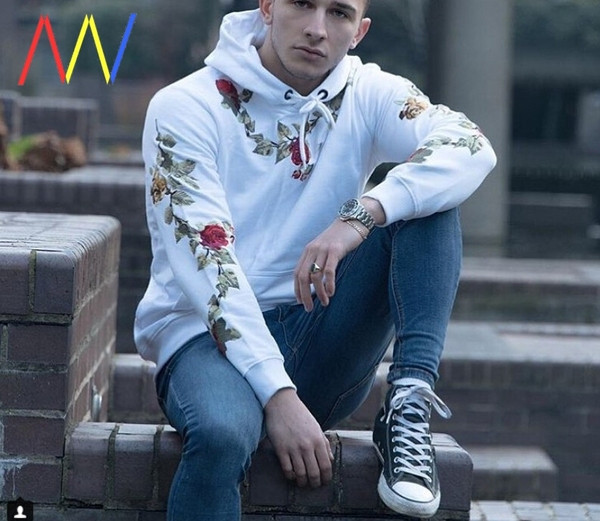 Muška ležerna majica s cvjetnim uzorkom